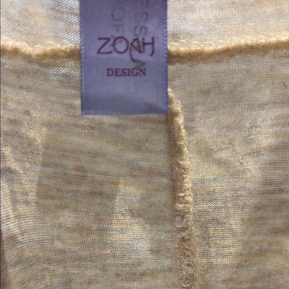 Beige Sleeveless Women's Tank Top with Racer Back - Picture 3 of 4